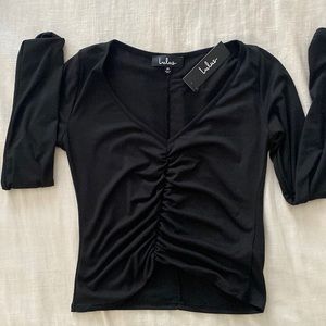 New with tags ruched crop top